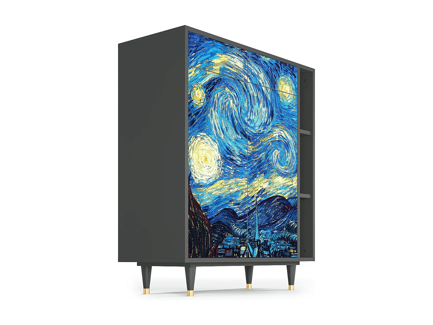 Credenza - 96х110х41 cm - BS6 - The Starry Night  , Antracite