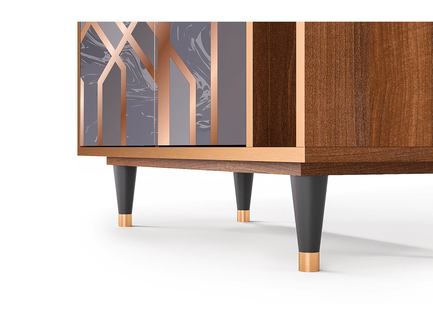 Credenza - 96х110х41 cm - BS6 - Taupe Anatomy, Noce