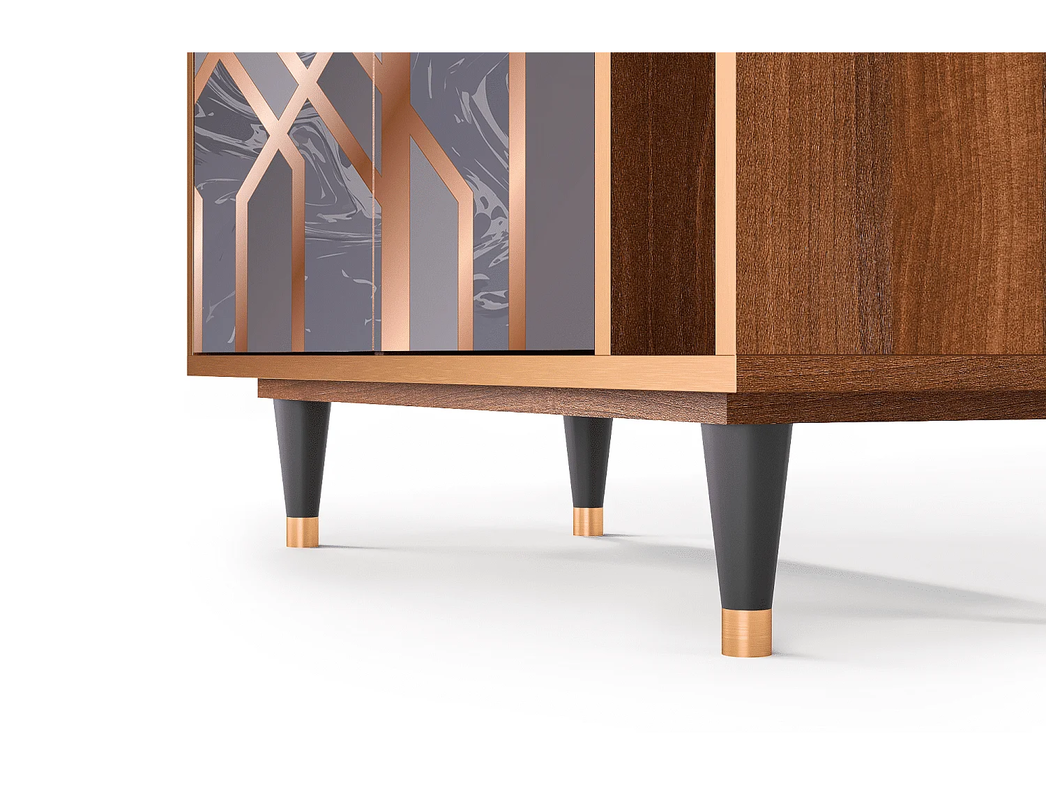 Buffet - 96х110х41 cm - BS6 - Taupe Anatomy, Noyer