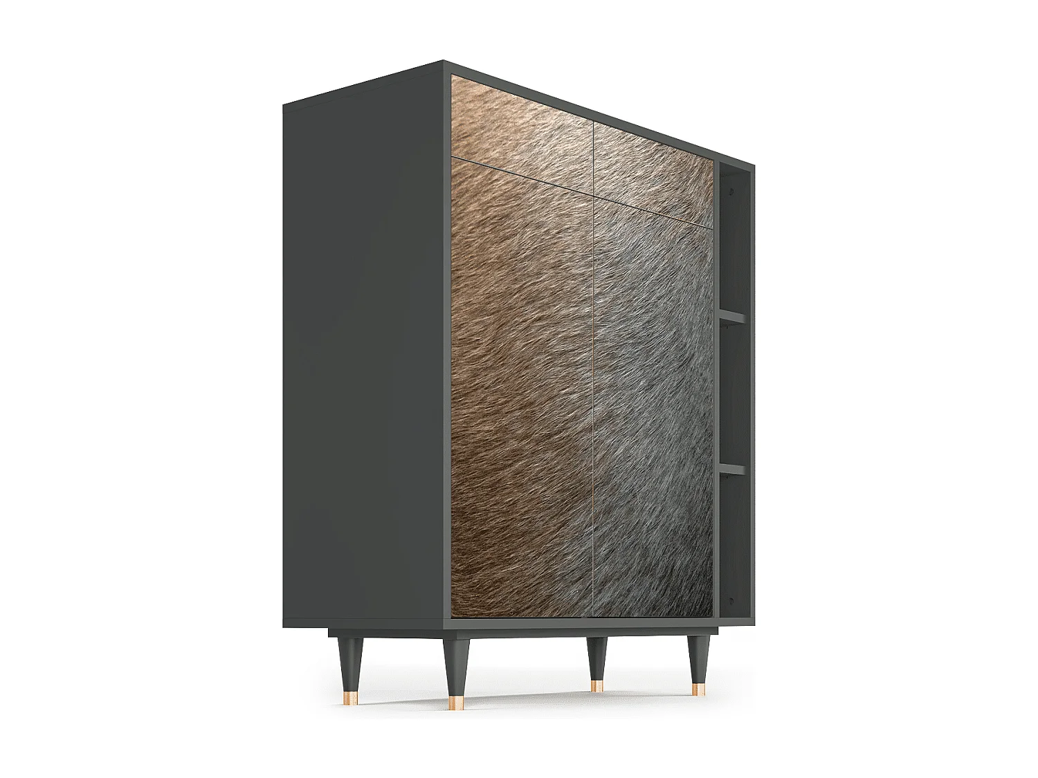 Sideboard - 96х110х41 cm - BS6 - Peanut Hair, Anthrazit