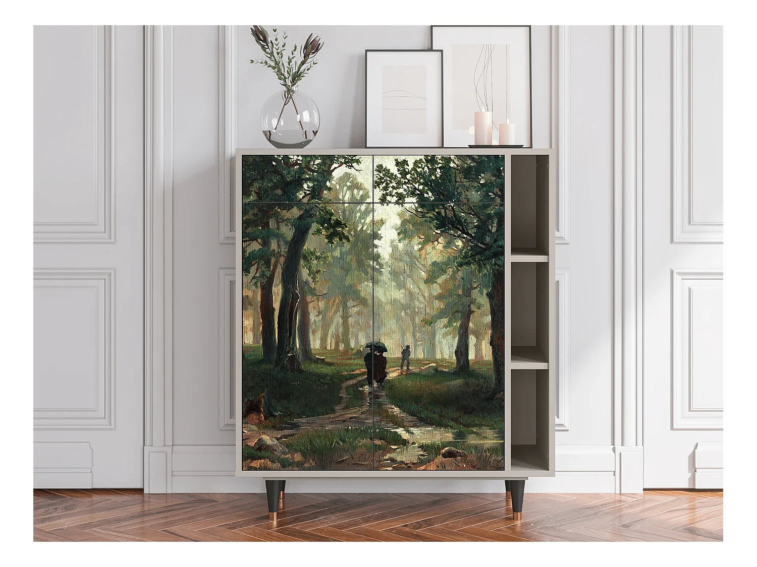 Credenza - 96х110х41 cm - BS6 -  Rain in the Oak Forest, Sabbia