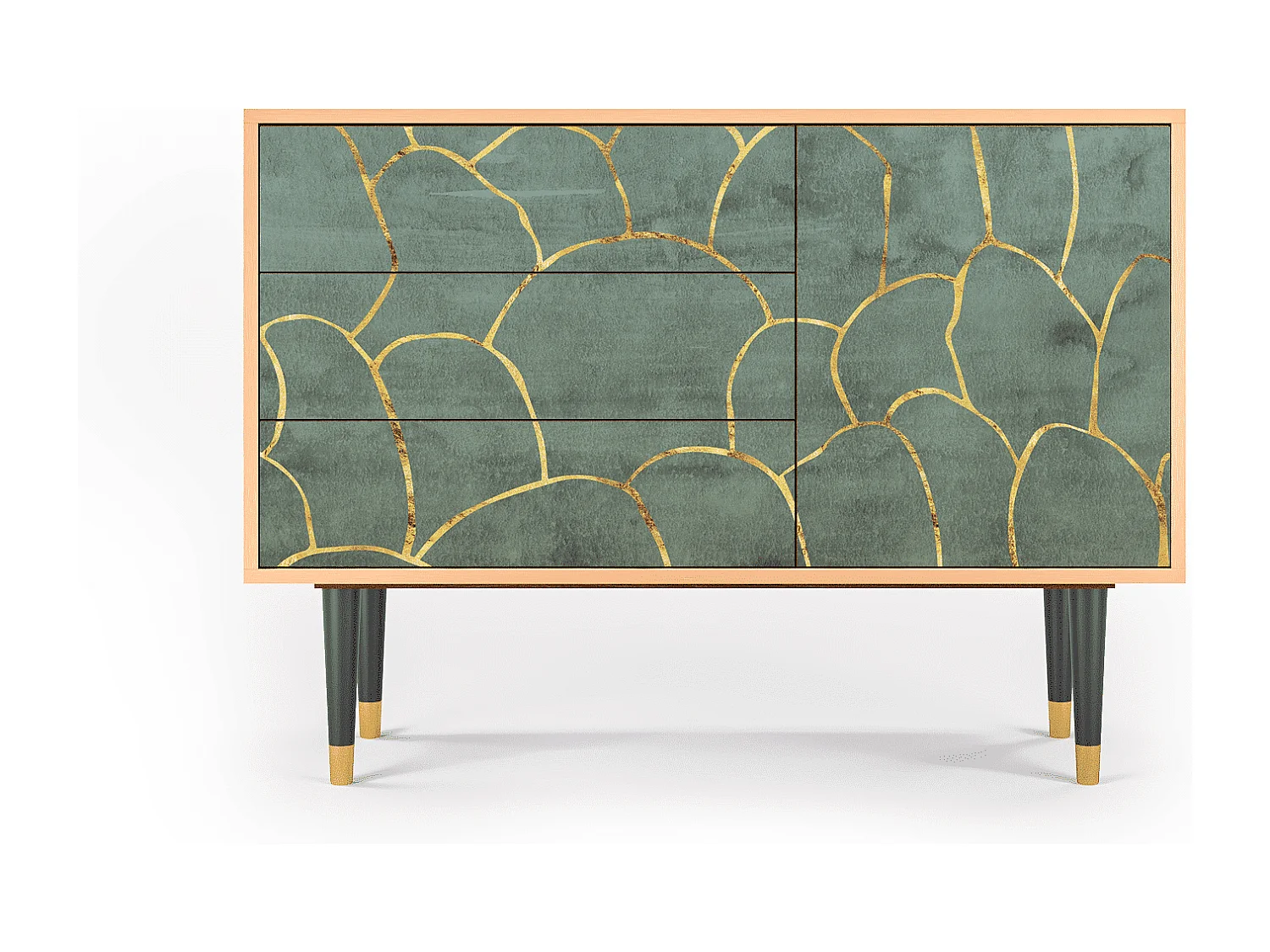 Buffet - 115х84х41 cm - S3 - Magnificent Water Lily, Noyer