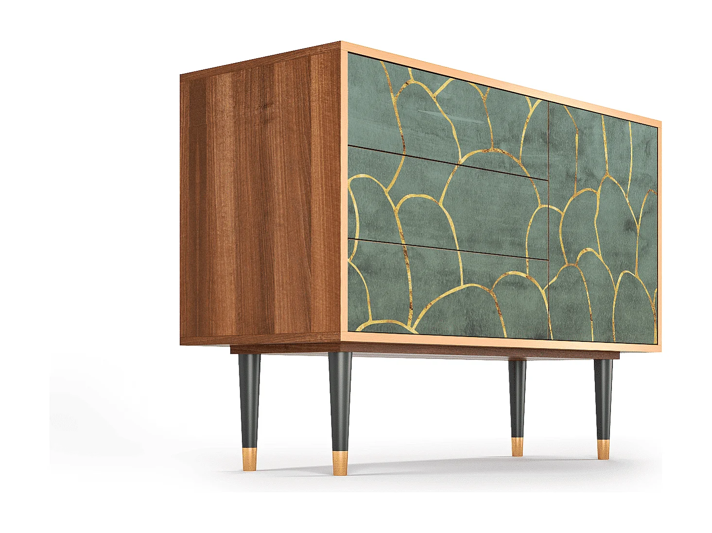 Buffet - 115х84х41 cm - S3 - Magnificent Water Lily, Noyer