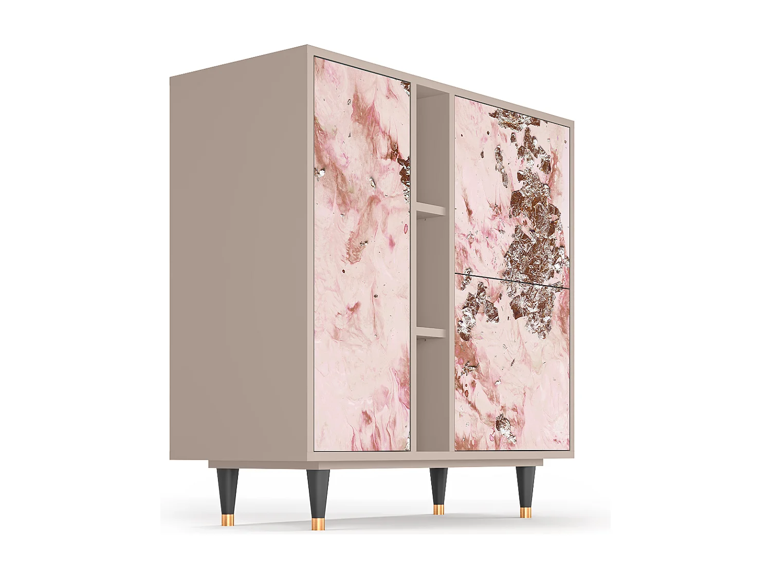 Aparador - 94х96х41 cm - BS5 - Cotton Candy, Latte
