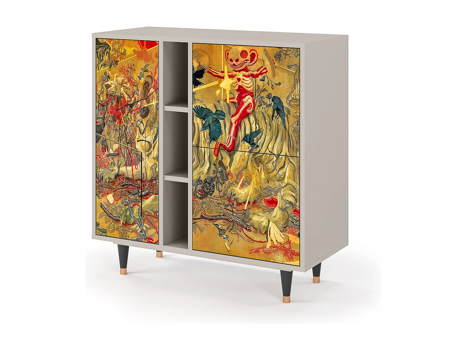 Dressoir - 94х96х41 cm - BS5 - Blood by James Jean, Zand