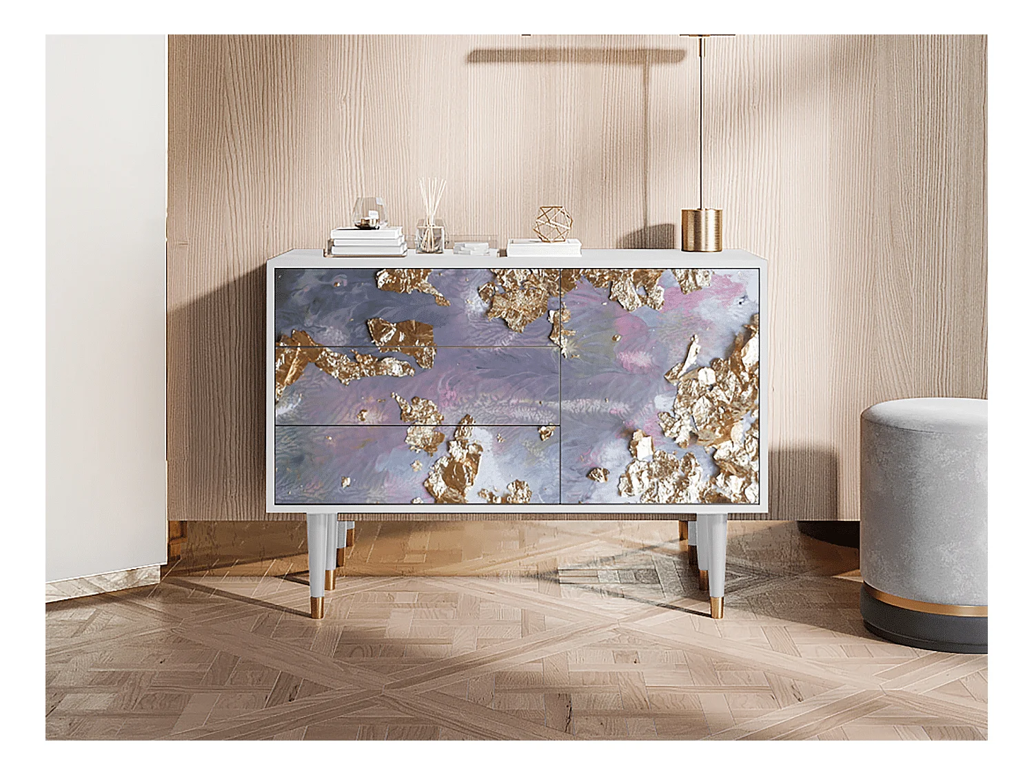 Buffet - 115х84х41 cm - S3 - Planet Earth, Blanc