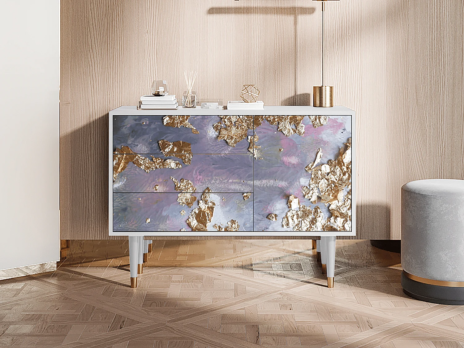 Buffet - 115х84х41 cm - S3 - Planet Earth, Blanc