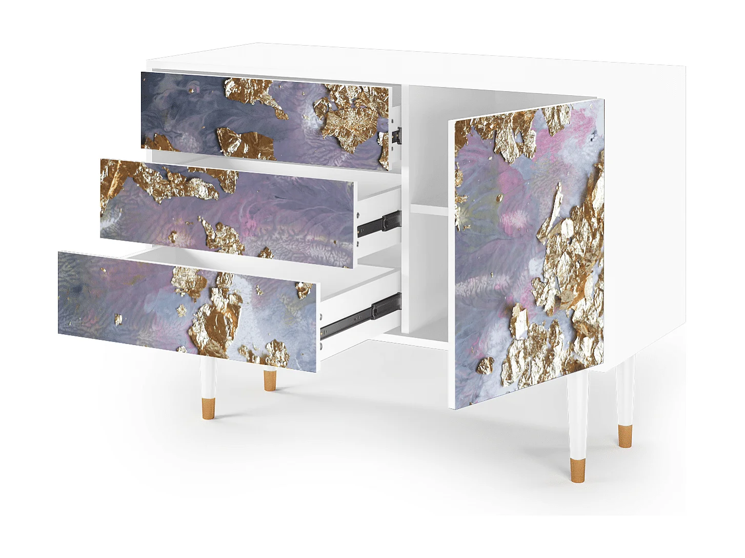 Buffet - 115х84х41 cm - S3 - Planet Earth, Blanc