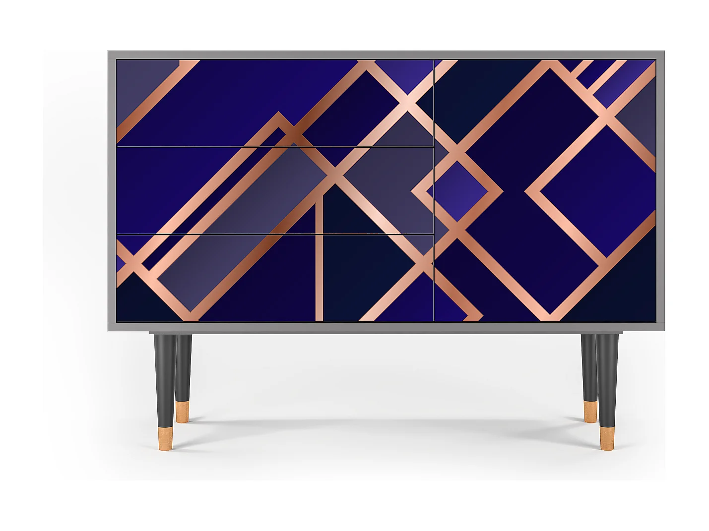 Buffet - 115х84х41 cm - S3 - Aquamarine Getsby, Gris