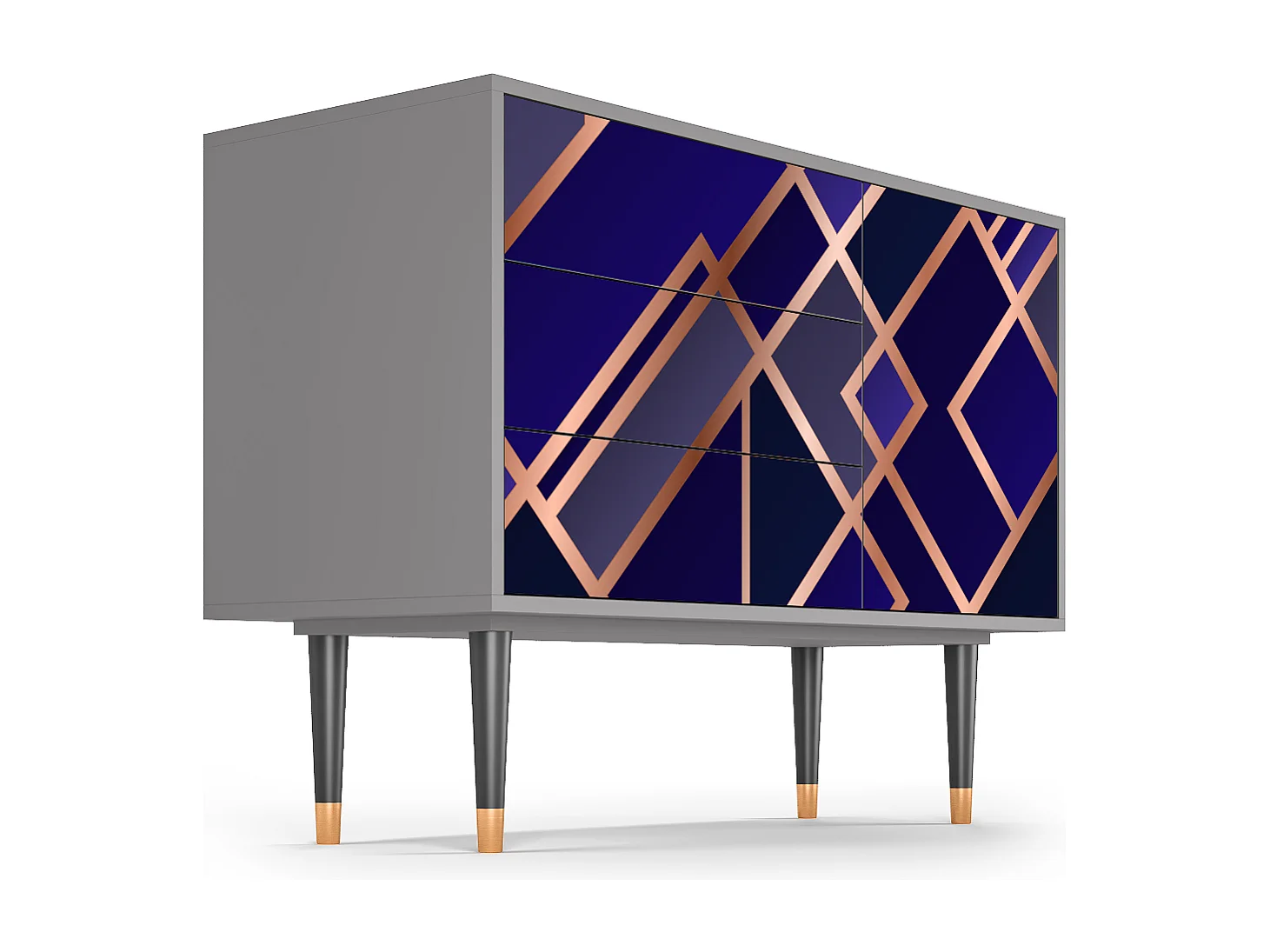 Buffet - 115х84х41 cm - S3 - Aquamarine Getsby, Gris