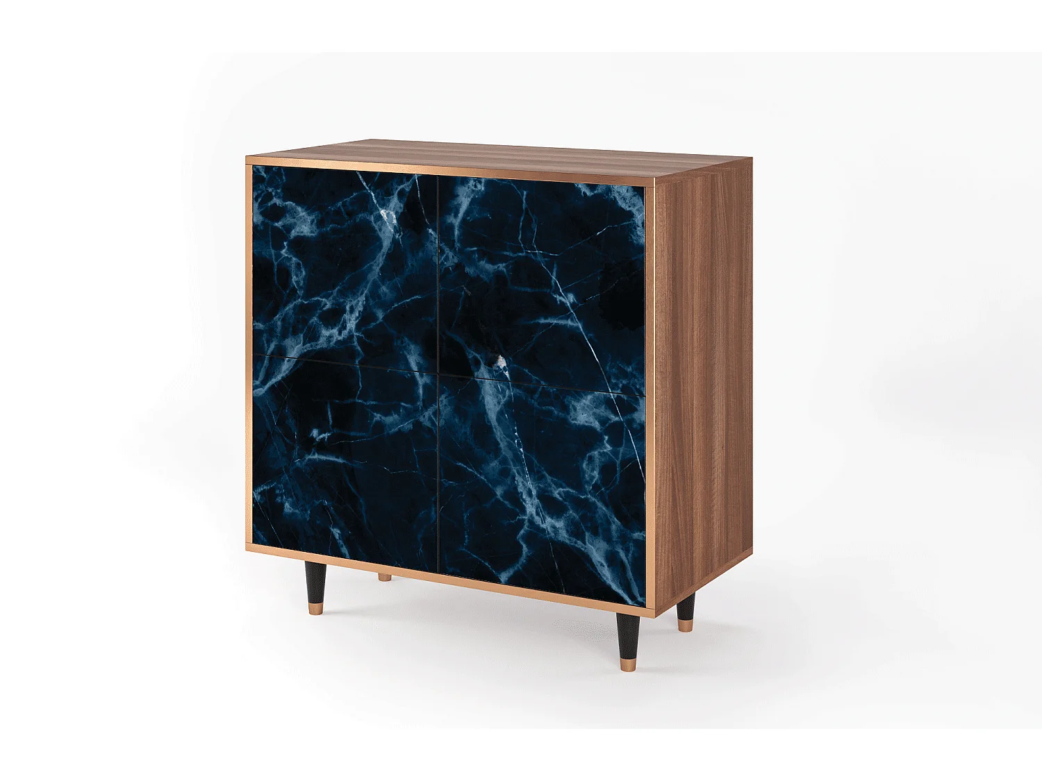 Buffet - 94x96x48 cm - BS3 - Deep Ocean, Noyer