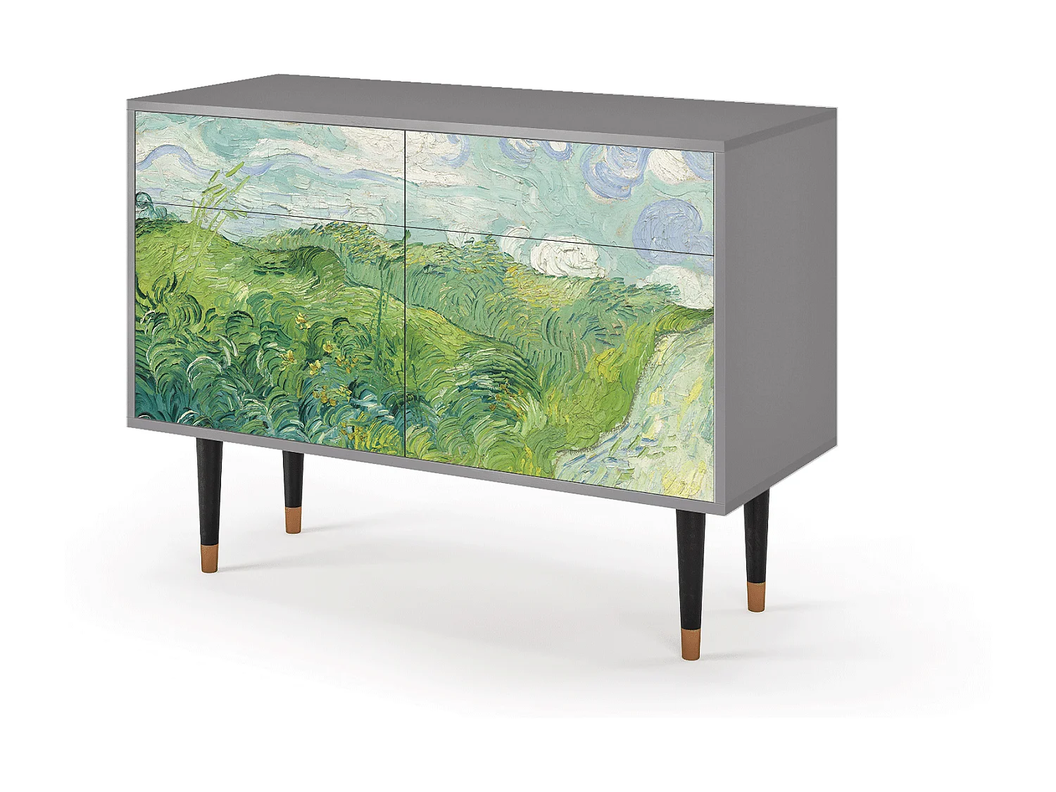 Dressoir - 115x85x48 cm - BS4 - Green Wheat Fields, Grijs