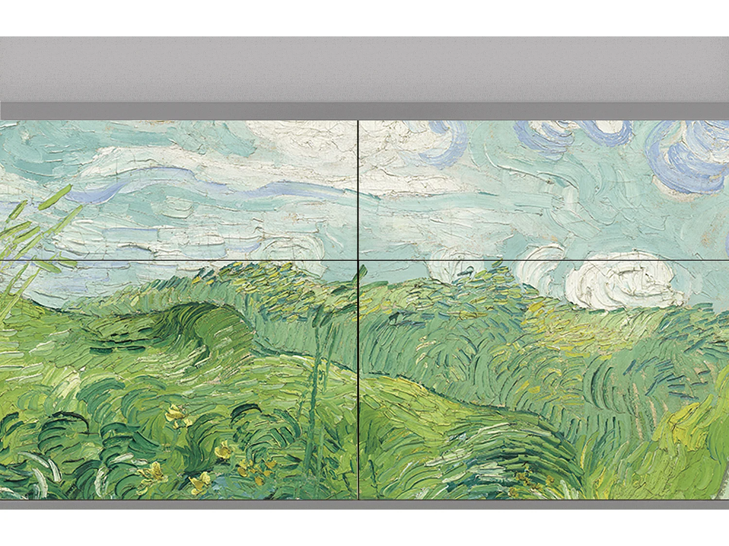 Dressoir - 115x85x48 cm - BS4 - Green Wheat Fields, Grijs