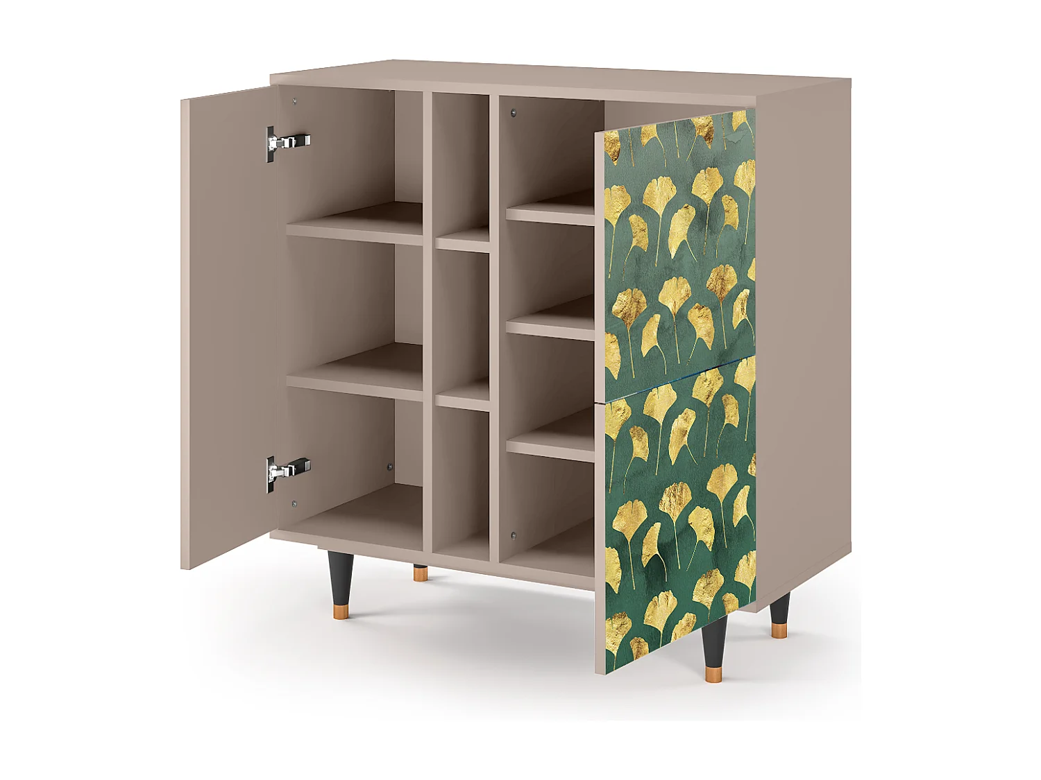 Buffet - 94х96х41 cm - BS5 - Gingko leaves, Latte