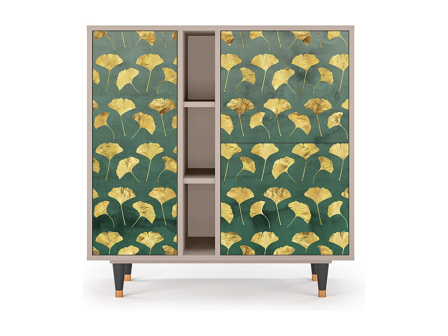 Sideboard - 94х96х41 cm - BS5 - Gingko leaves, Latte