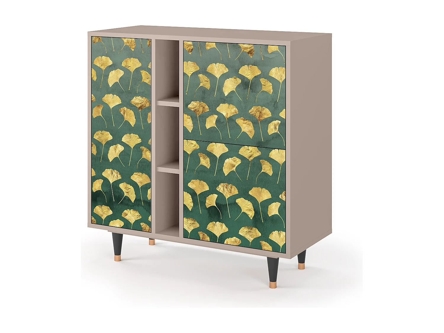 Sideboard - 94х96х41 cm - BS5 - Gingko leaves, Latte