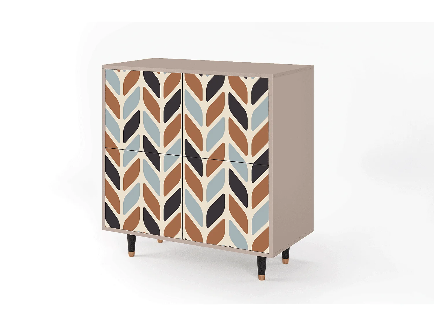 Buffet - 94x96x48 cm - BS3 - Beige Laure, Latte