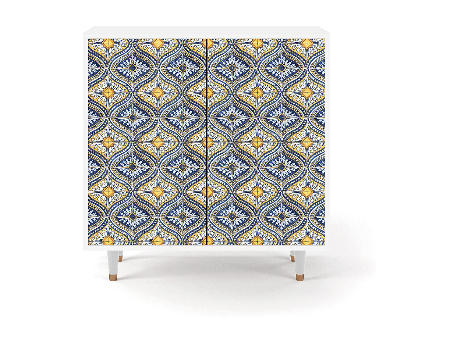 Buffet - 94x96x48 cm - BS3 - Illusory Pattern, Blanc