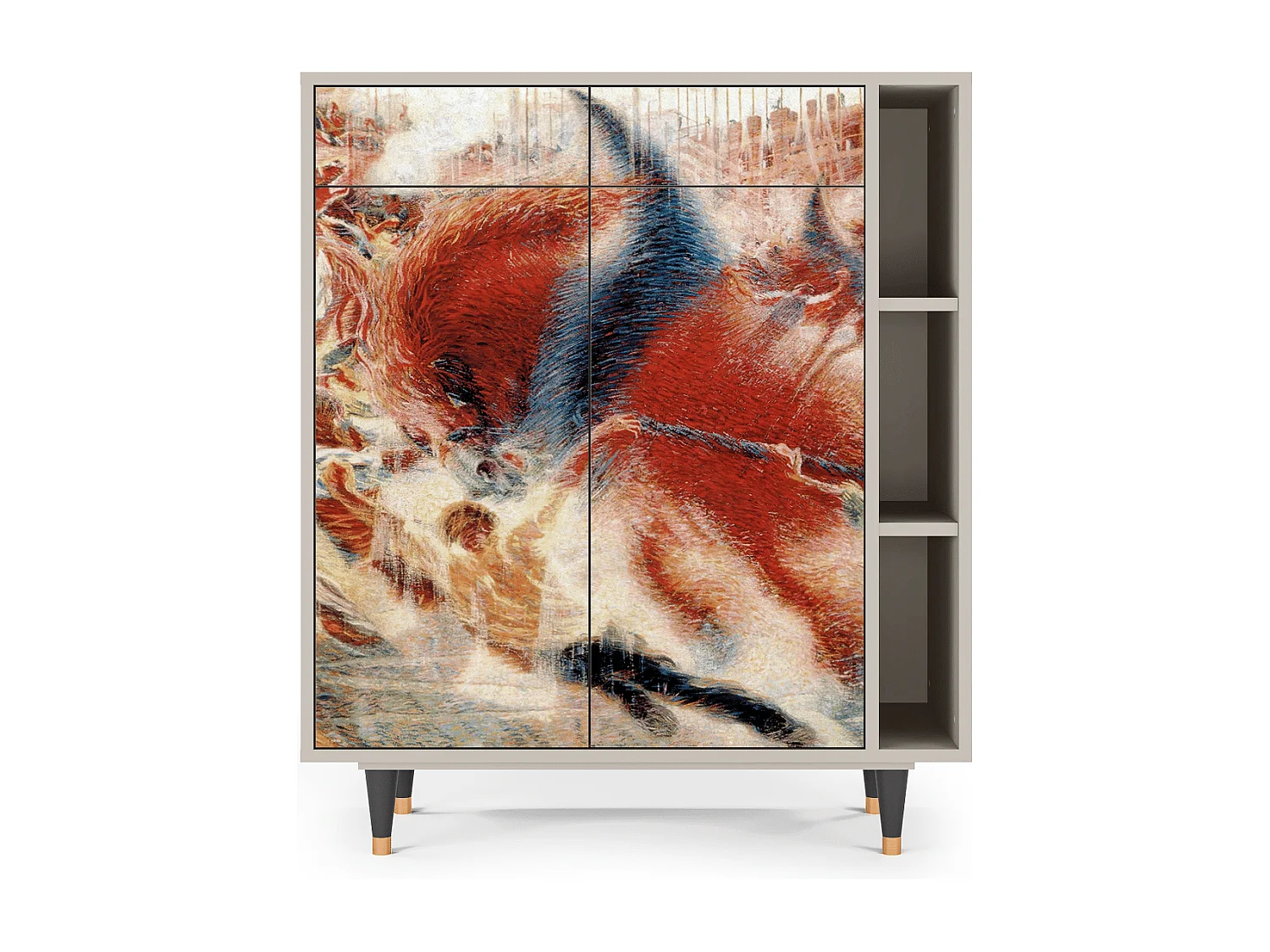 Kredens - 96х110х41 cm - BS6 - The City Rises, Piaskowy