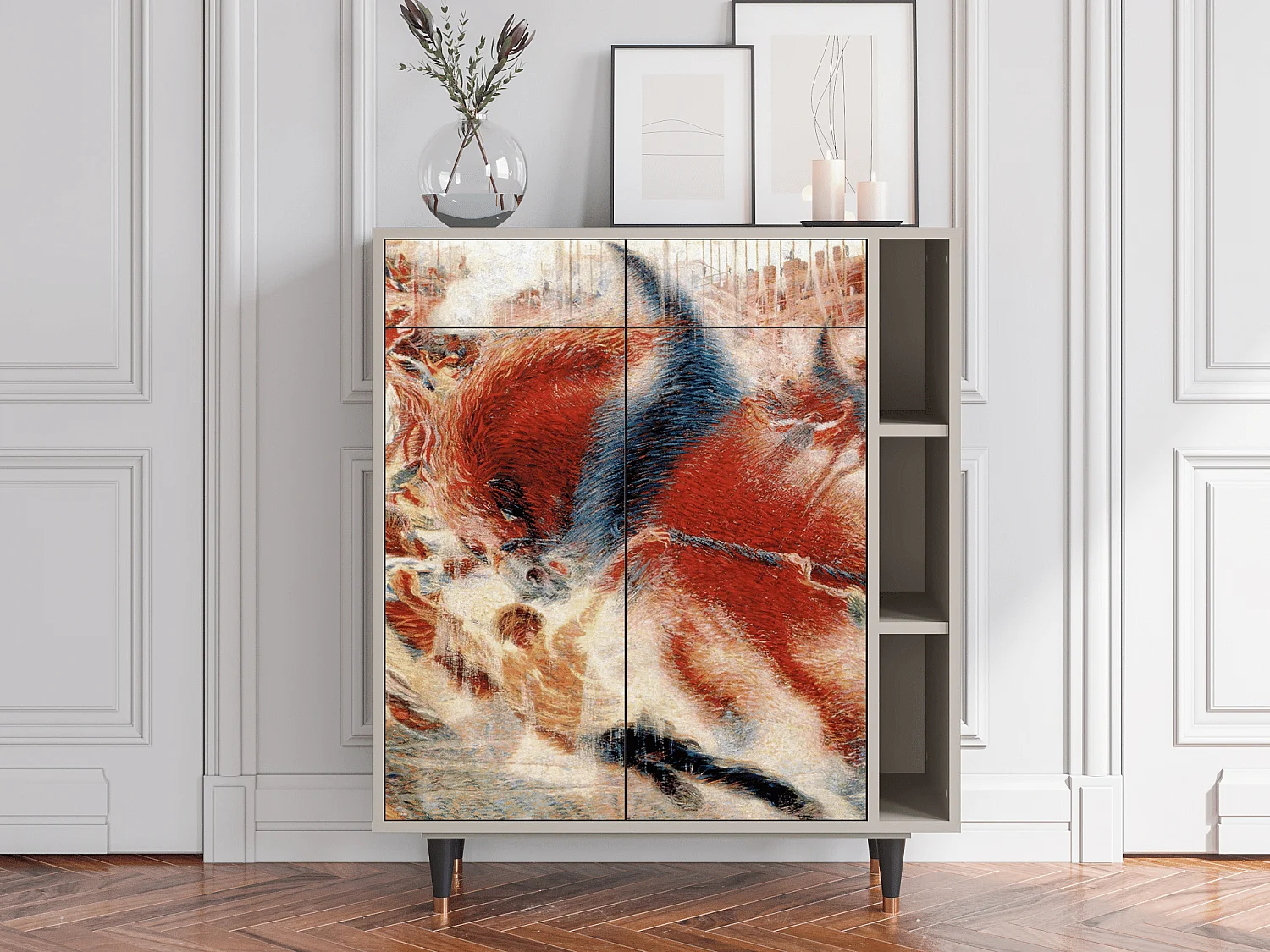 Kredens - 96х110х41 cm - BS6 - The City Rises, Piaskowy