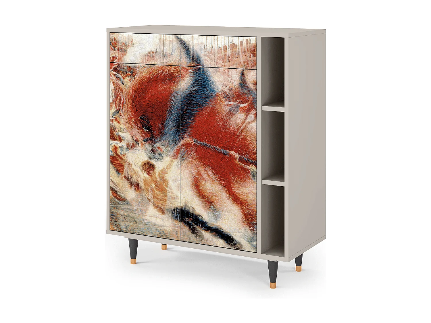 Kredens - 96х110х41 cm - BS6 - The City Rises, Piaskowy