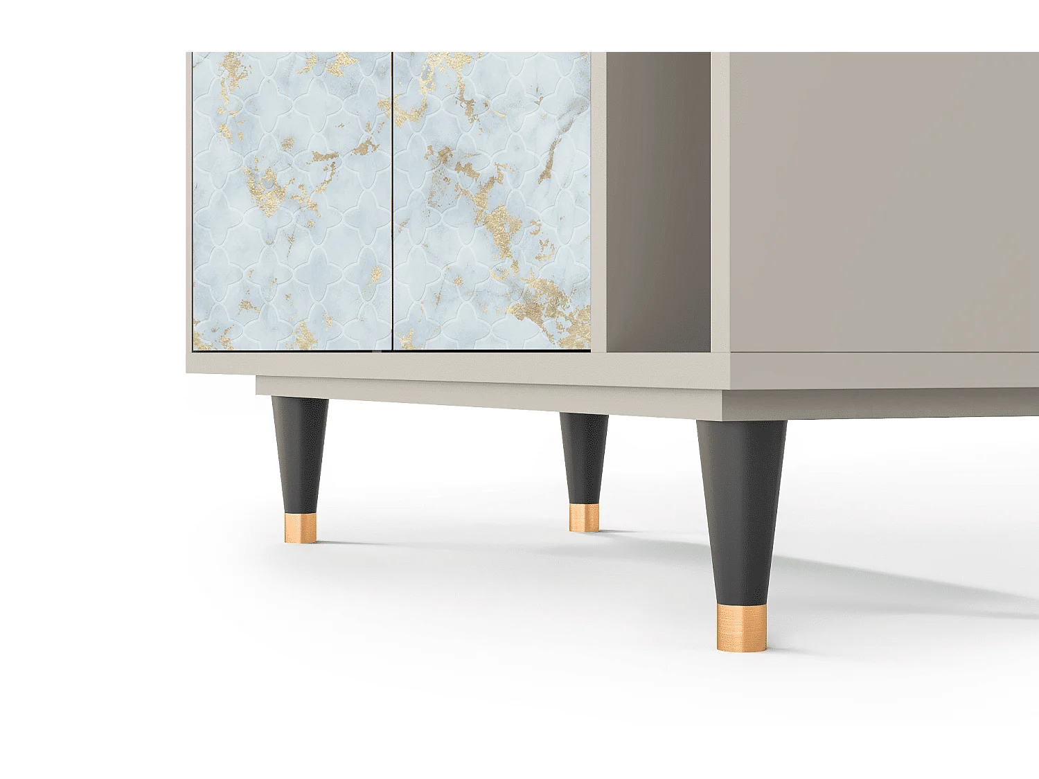 Kredens - 96х110х41 cm - BS6 - Golden Waves, Piaskowy