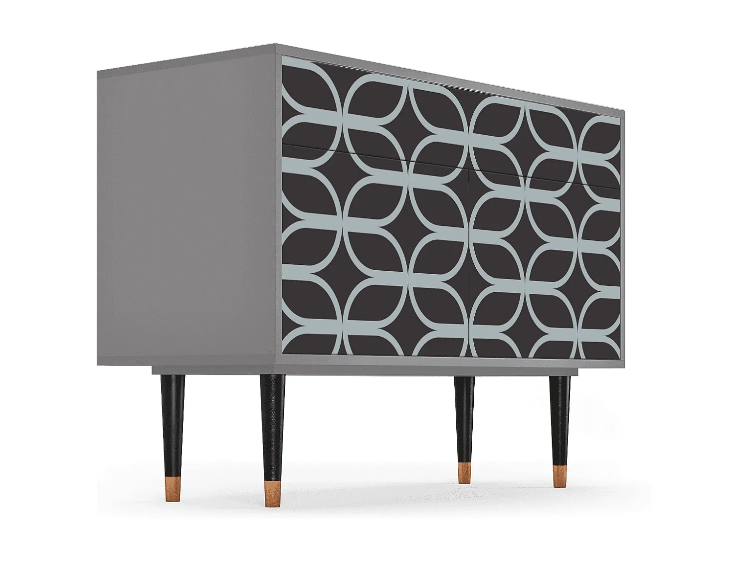 Buffet - 115x85x48 cm - BS4 - Braided Blue, Gris