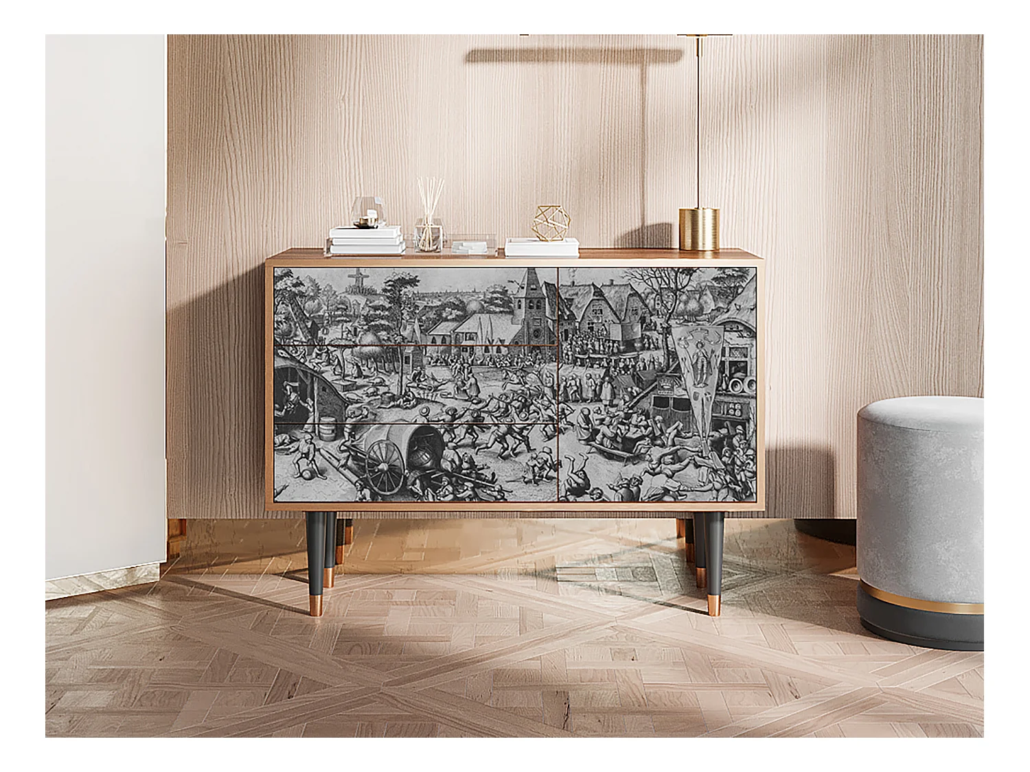 Buffet - 115х84х41 cm - S3 - The Festival of Saint, Noyer