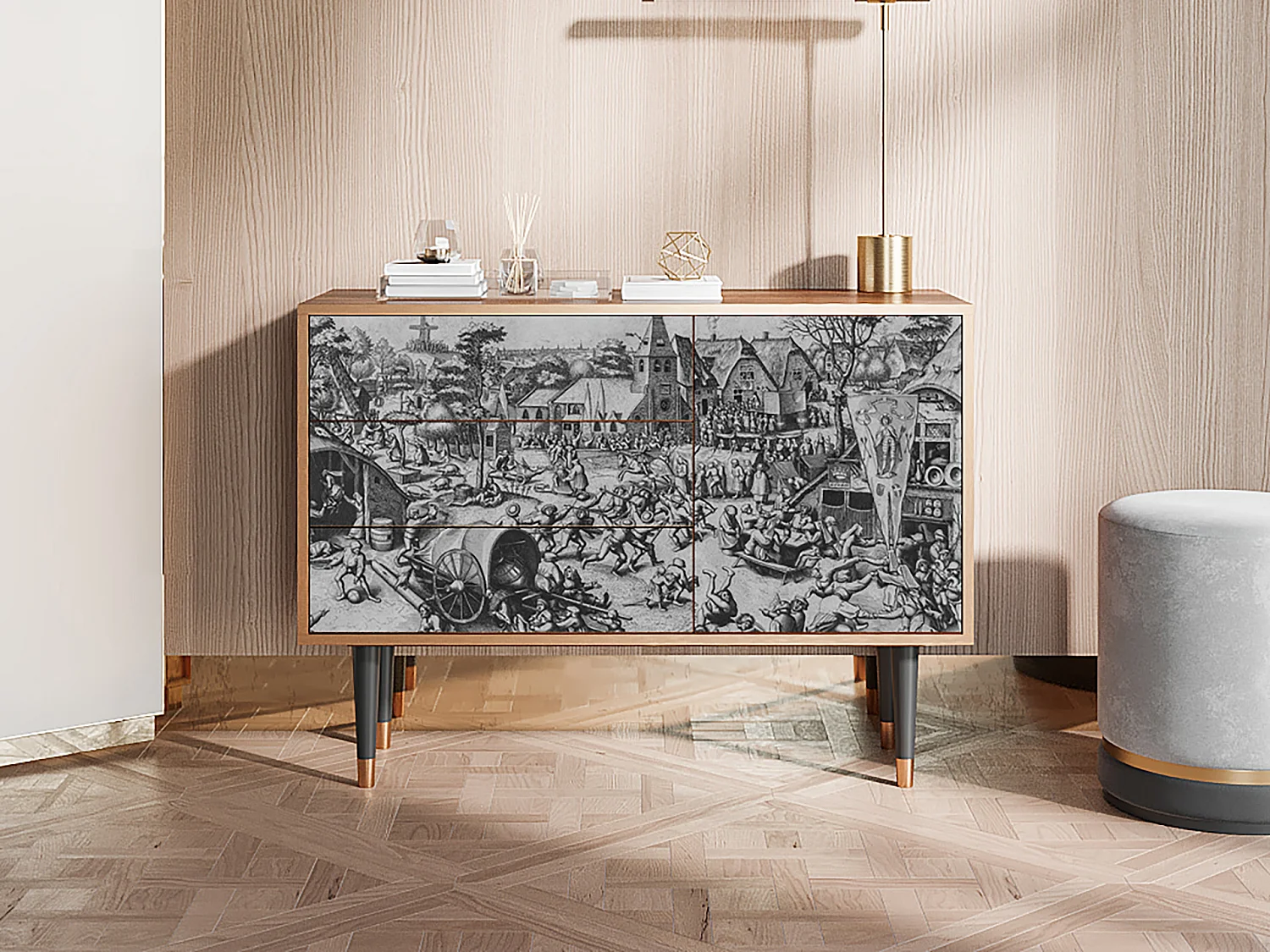 Buffet - 115х84х41 cm - S3 - The Festival of Saint, Noyer