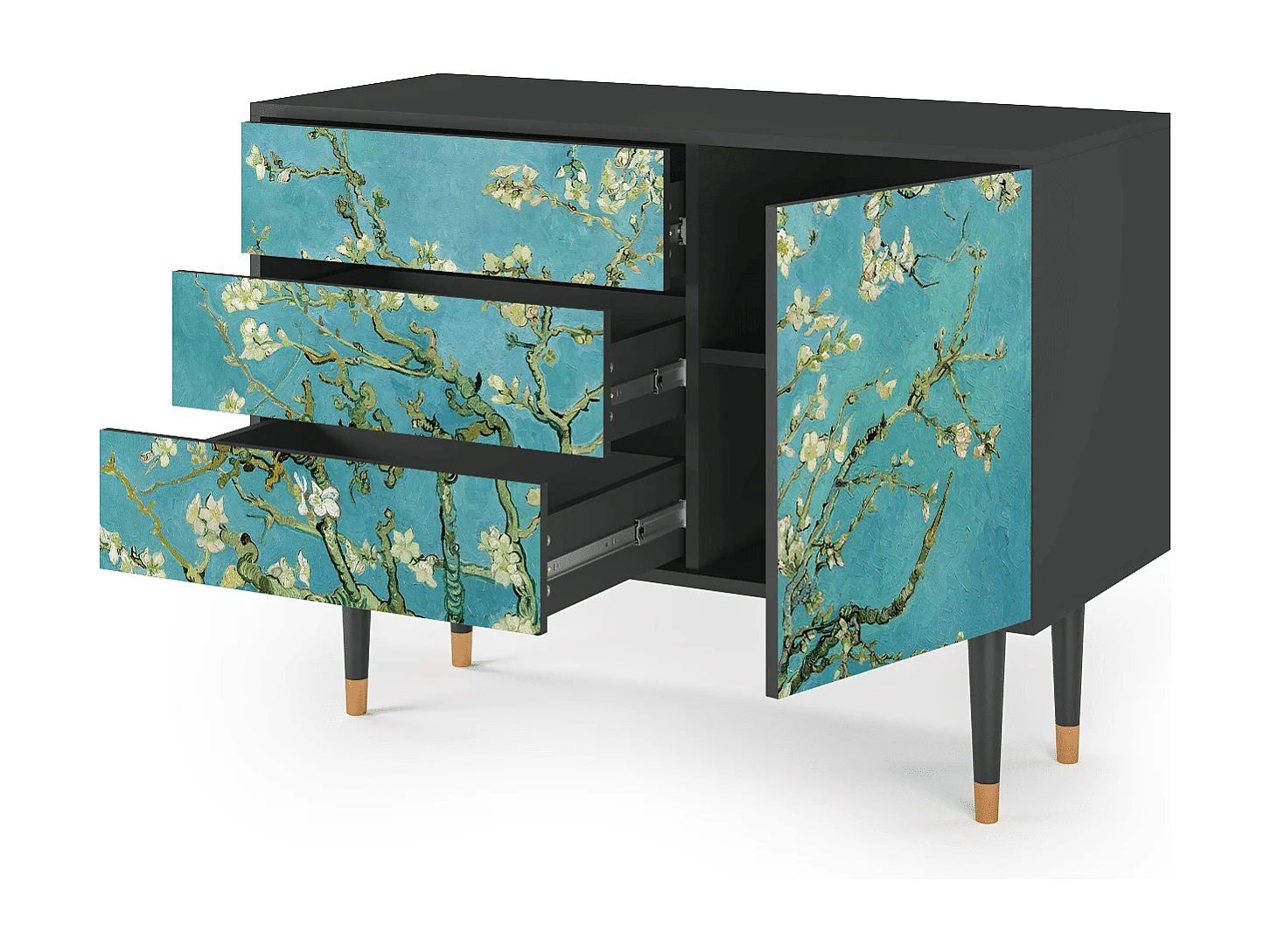 Buffet - 115х84х41 cm - S3 - Almond Blossom, Anthracite