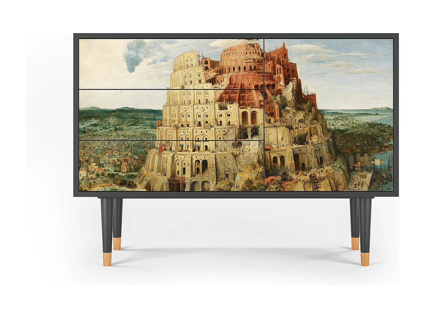 Kredens - 115х84х41 cm - S3 - Elder The Tower, Antracyt