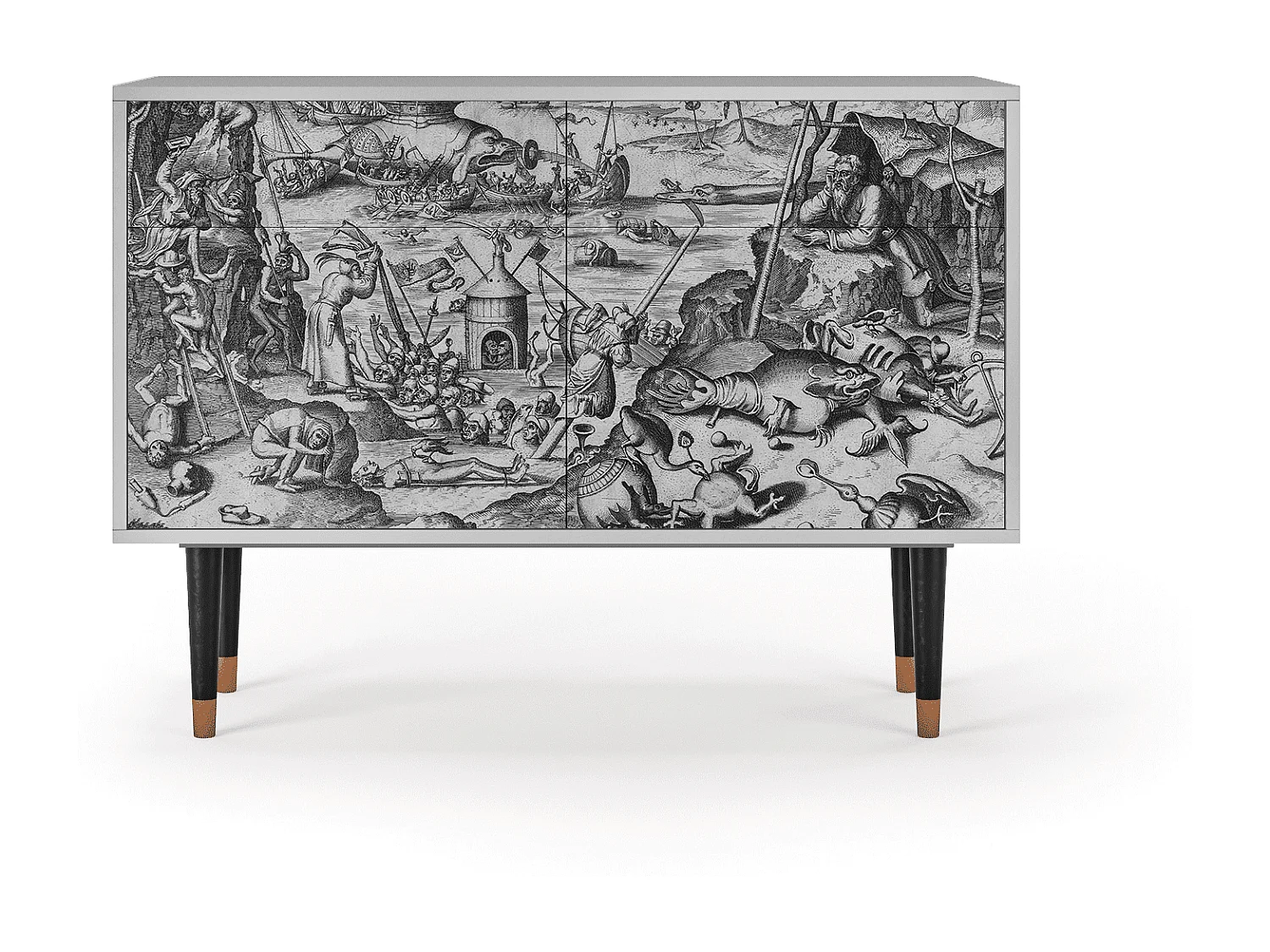 Kredens - 115x85x48 cm - BS4 - The Temptation, Szary