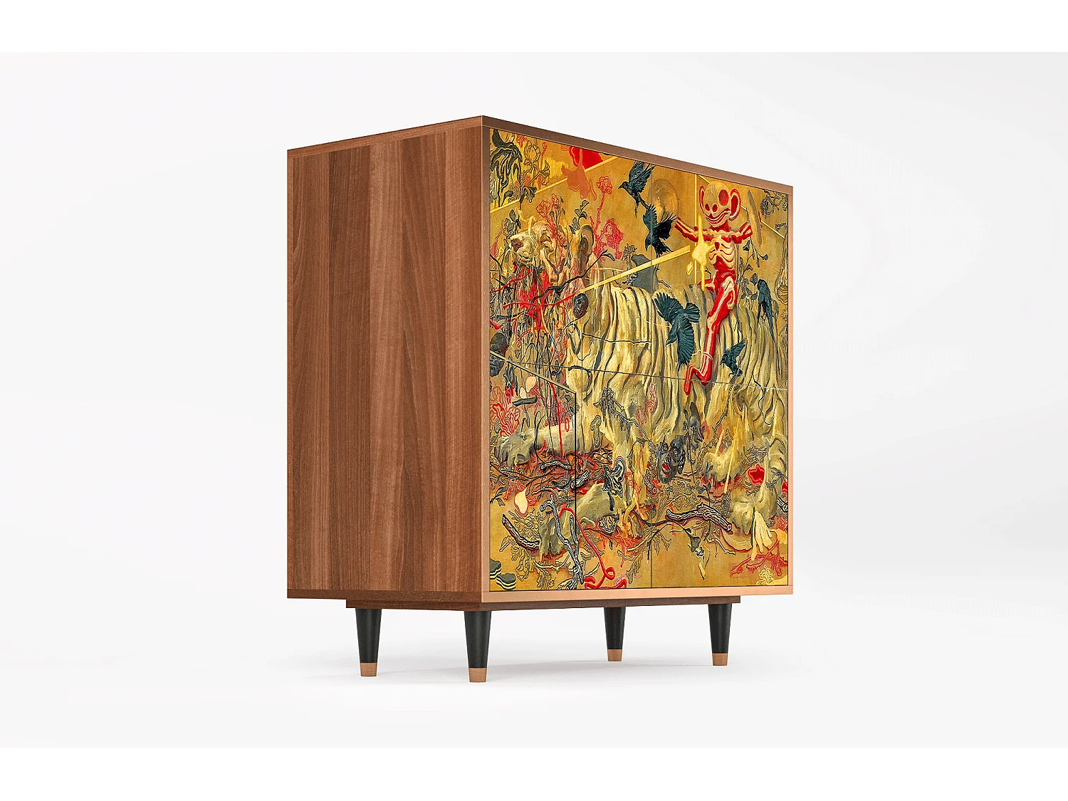 Buffet - 94x96x48 cm - BS3 - Blood by James Jean, Noyer