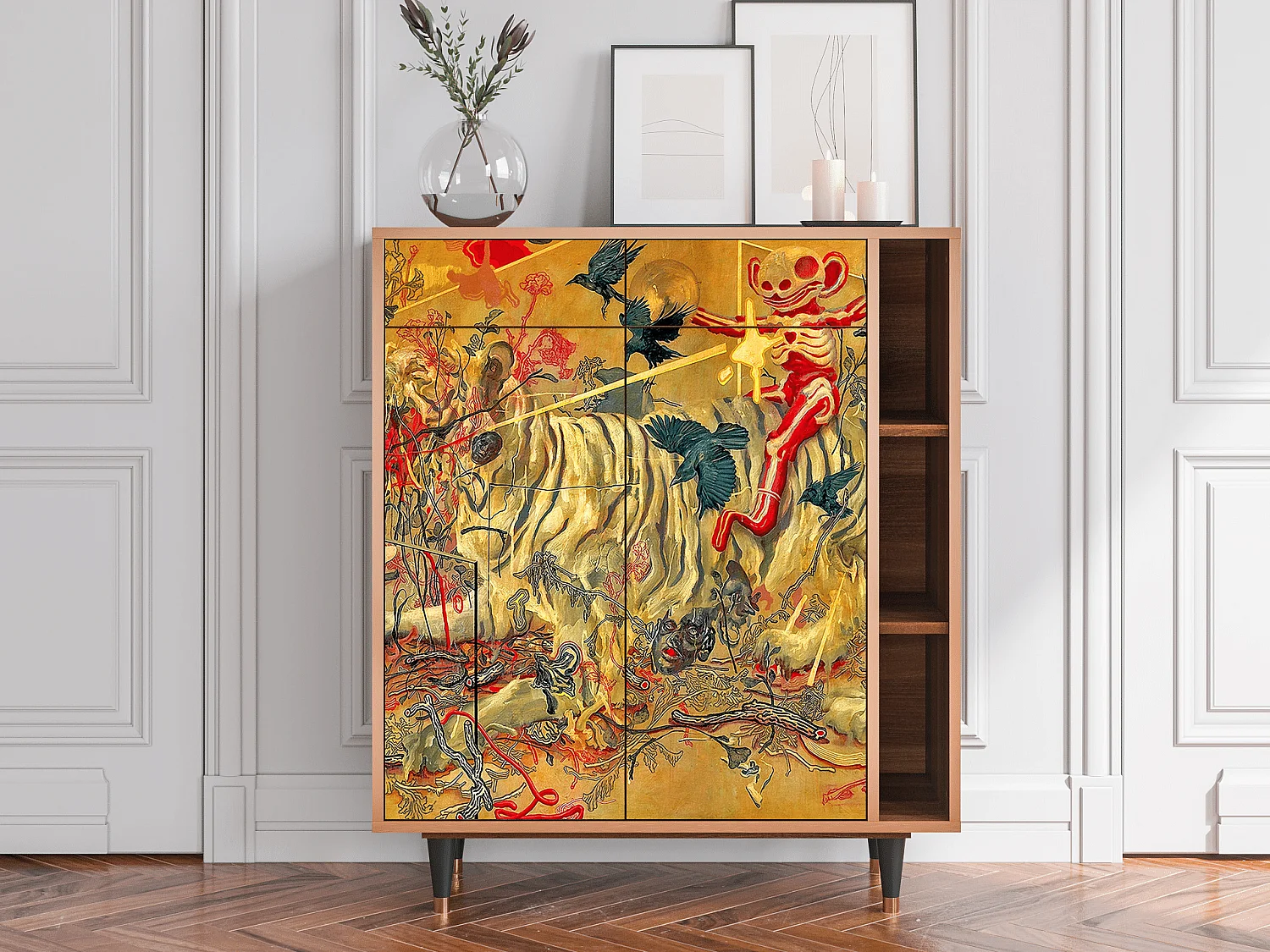 Buffet - 96х110х41 cm - BS6 - Blood by James Jean, Noyer