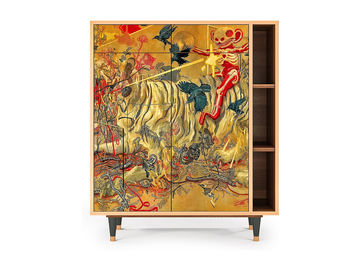Buffet - 96х110х41 cm - BS6 - Blood by James Jean, Noyer