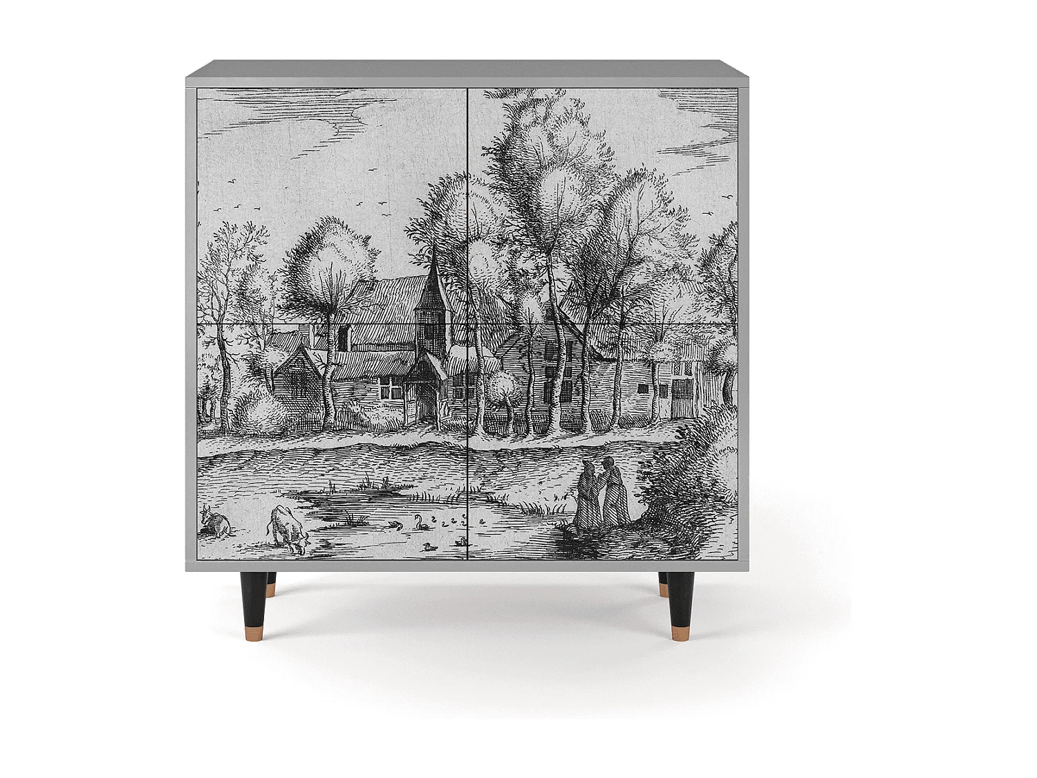Buffet - 94x96x48 cm - BS3 - A Pond, Gris