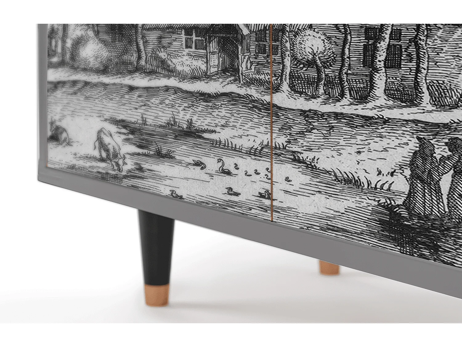 Buffet - 94x96x48 cm - BS3 - A Pond, Gris