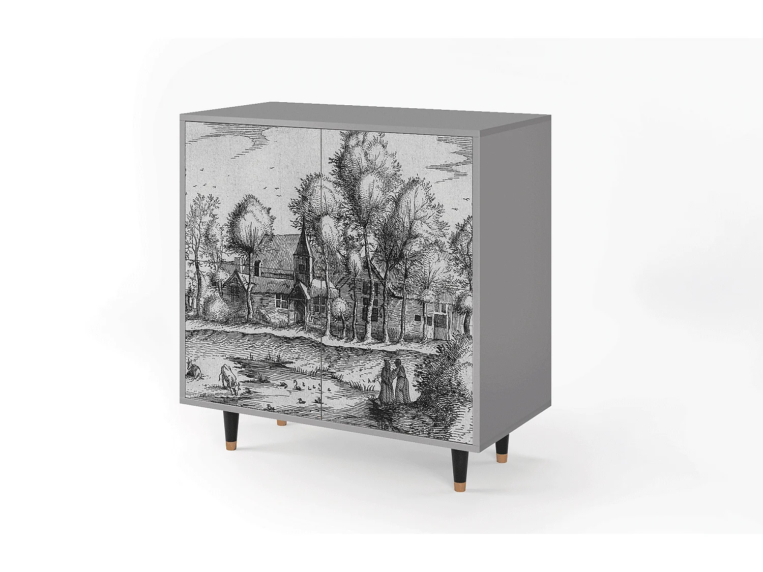 Buffet - 94x96x48 cm - BS3 - A Pond, Gris