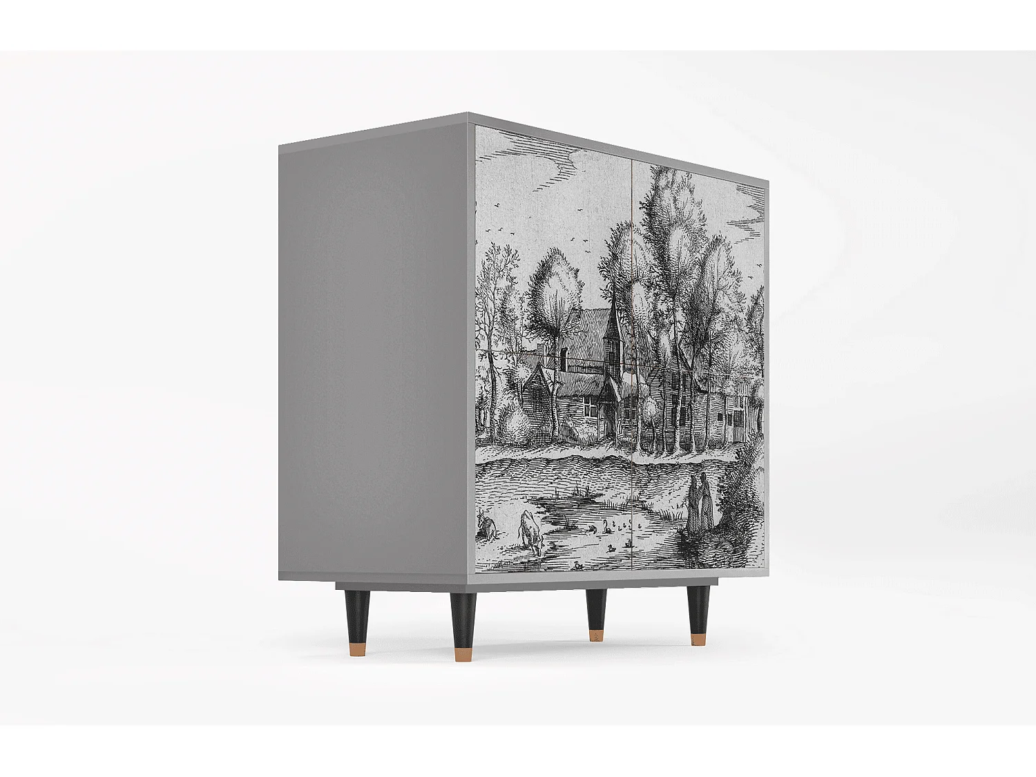 Buffet - 94x96x48 cm - BS3 - A Pond, Gris