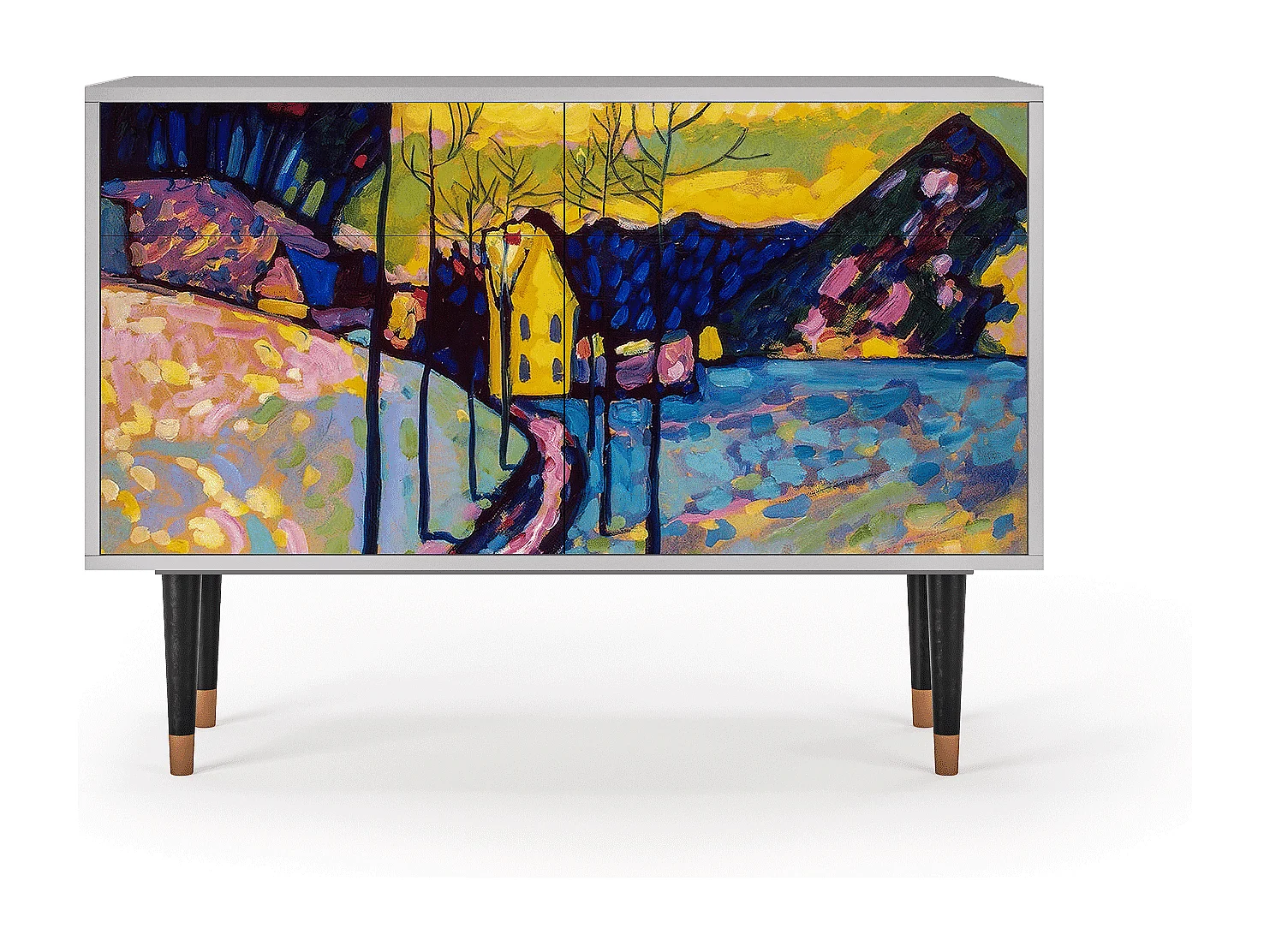 Aparador - 115x85x48 cm - BS4 - Winter Landscape, Cinza