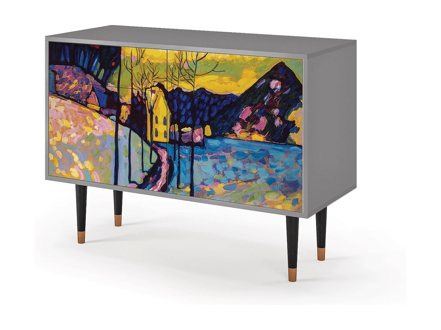 Aparador - 115x85x48 cm - BS4 - Winter Landscape, Cinza