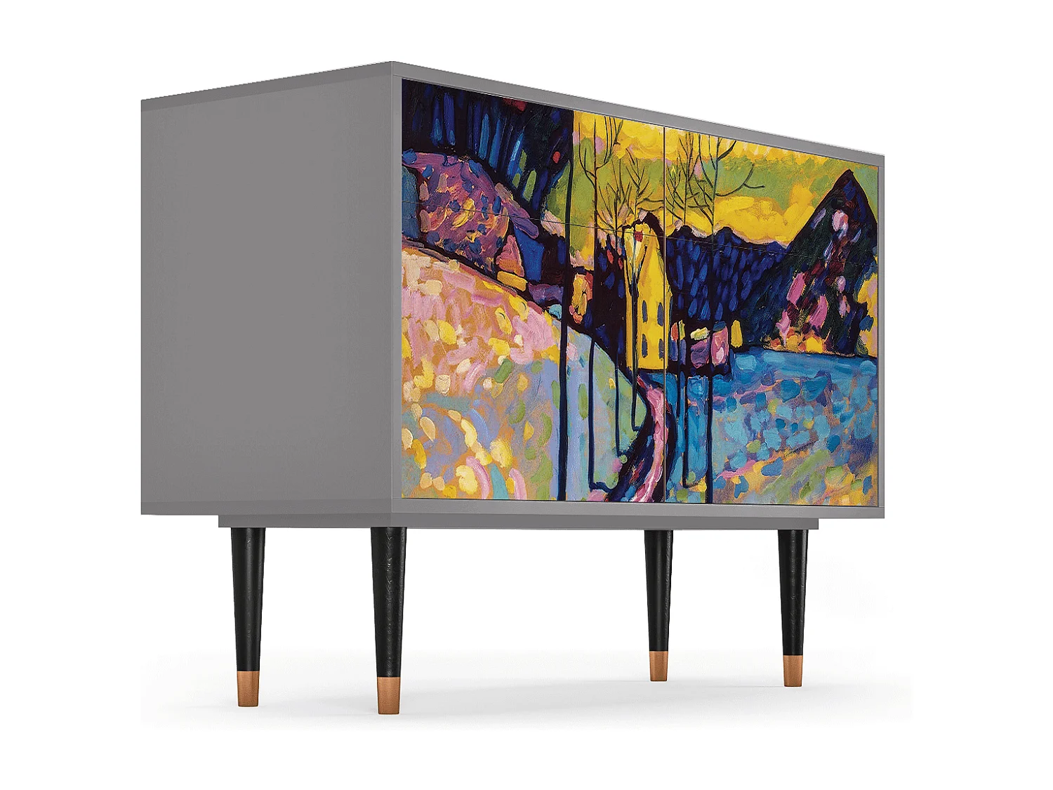 Aparador - 115x85x48 cm - BS4 - Winter Landscape, Cinza