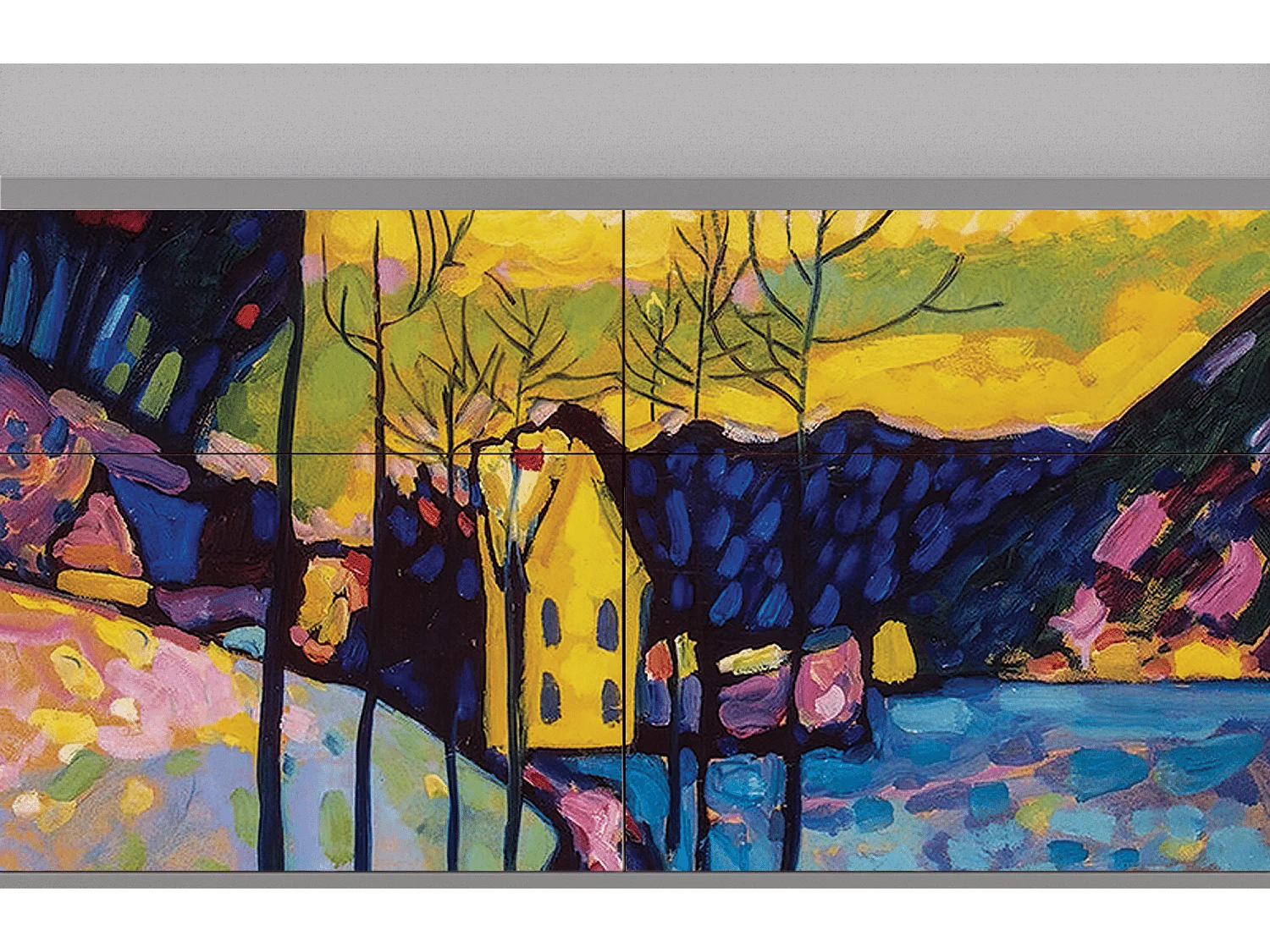 Aparador - 115x85x48 cm - BS4 - Winter Landscape, Cinza