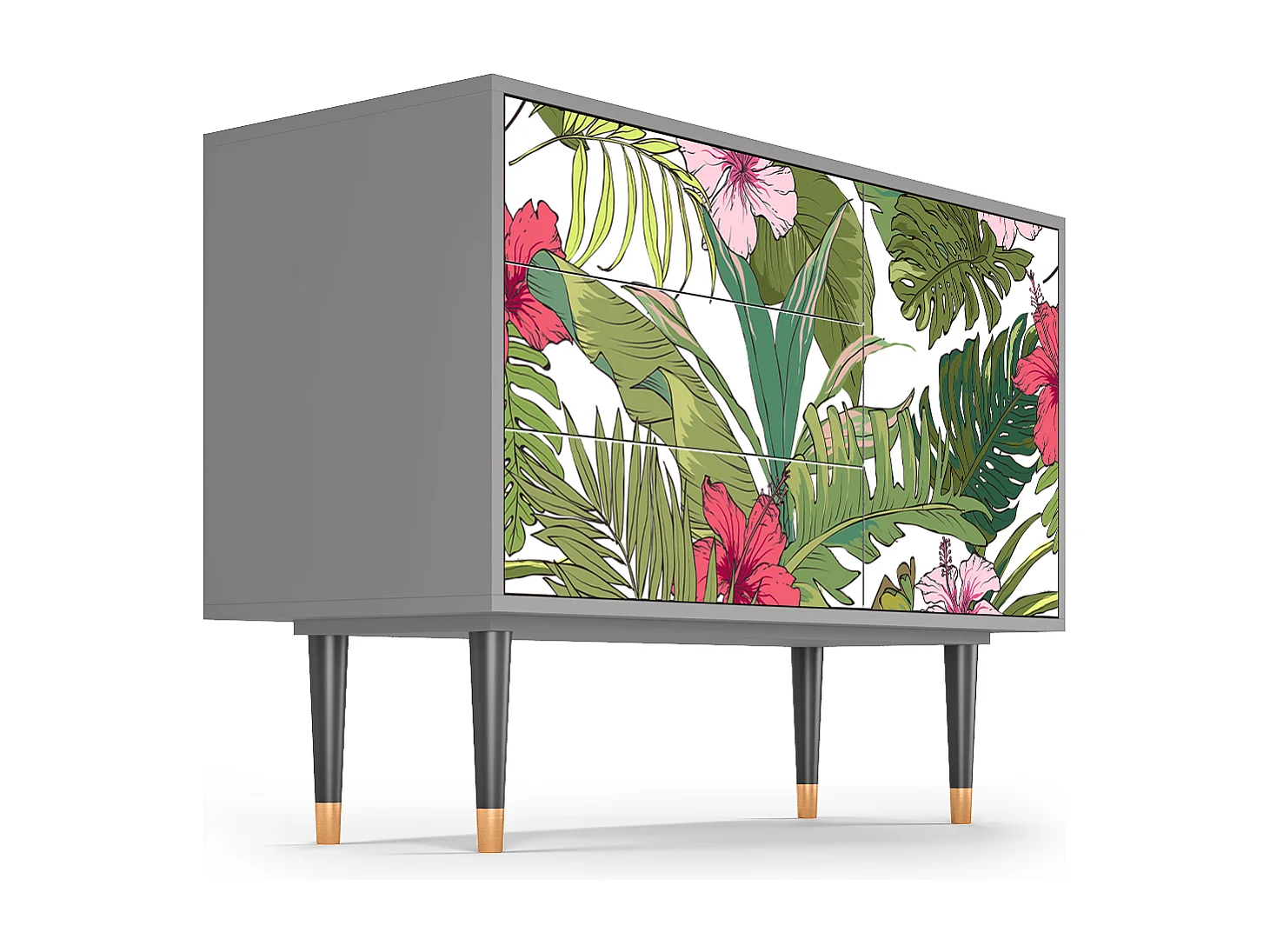 Credenza - 115х84х41 cm - S3 - Verdant Tropics, Grigio