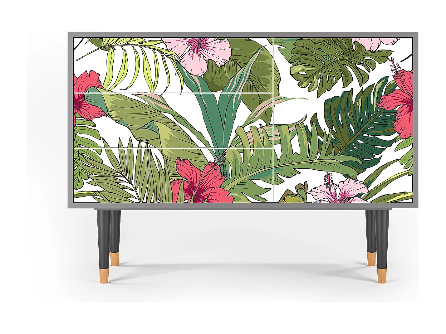 Credenza - 115х84х41 cm - S3 - Verdant Tropics, Grigio