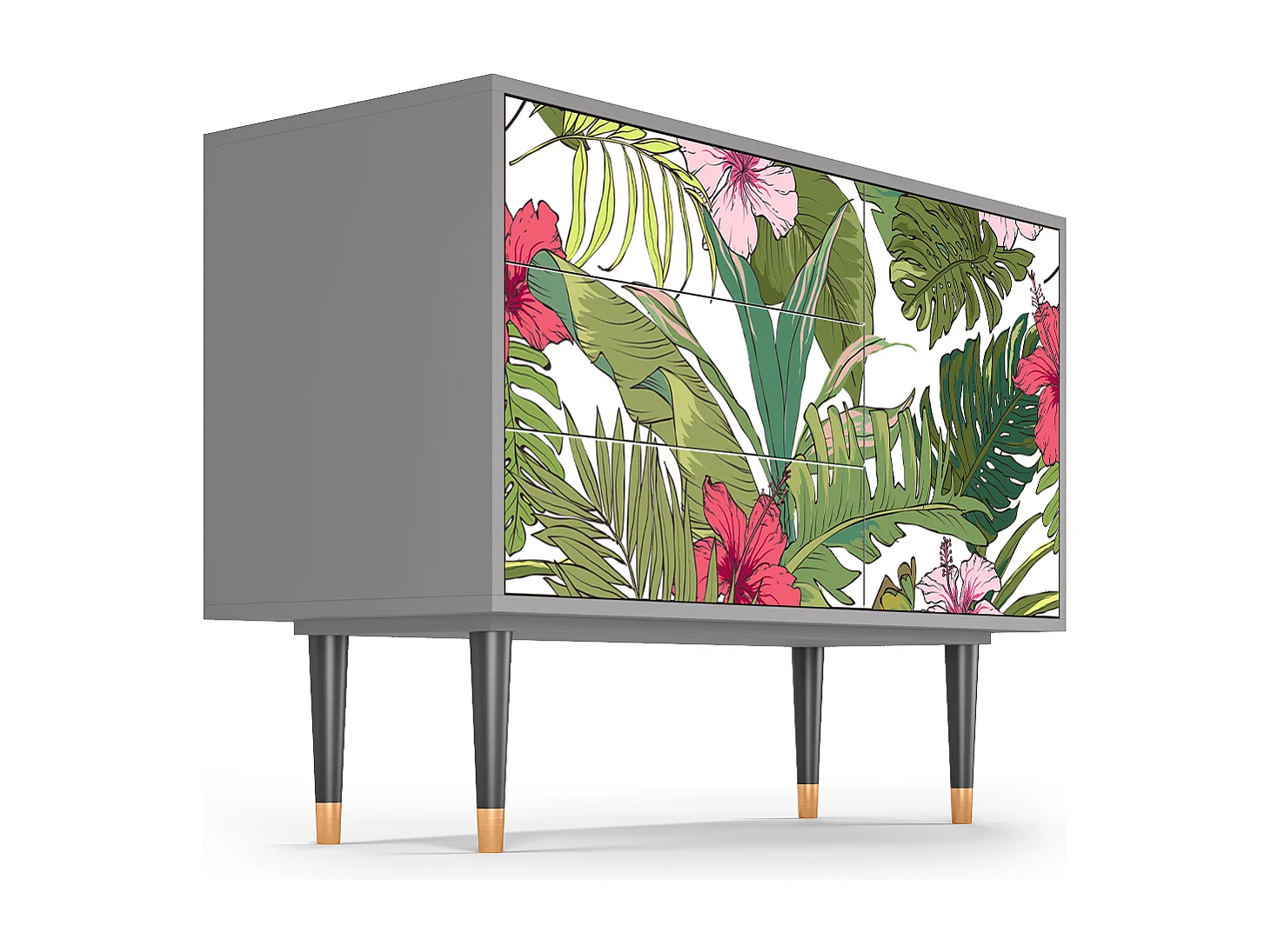 Credenza - 115х84х41 cm - S3 - Verdant Tropics, Grigio