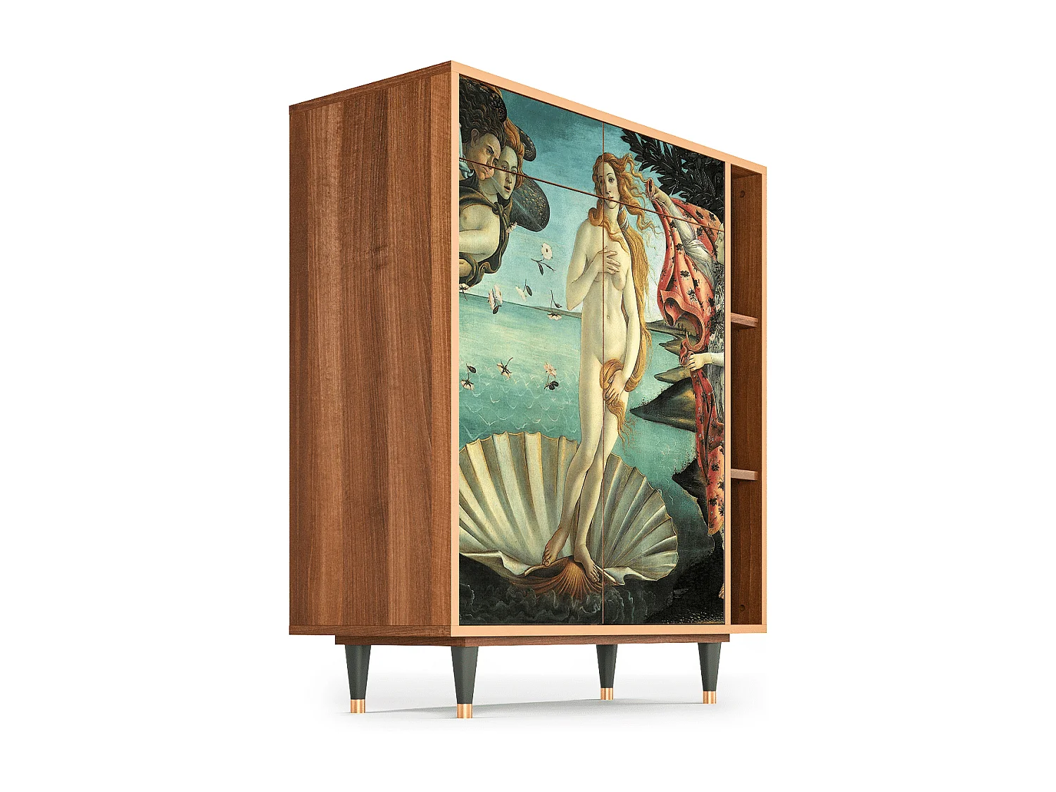 Buffet - 96х110х41 cm - BS6 - The Birth of Venus, Noyer