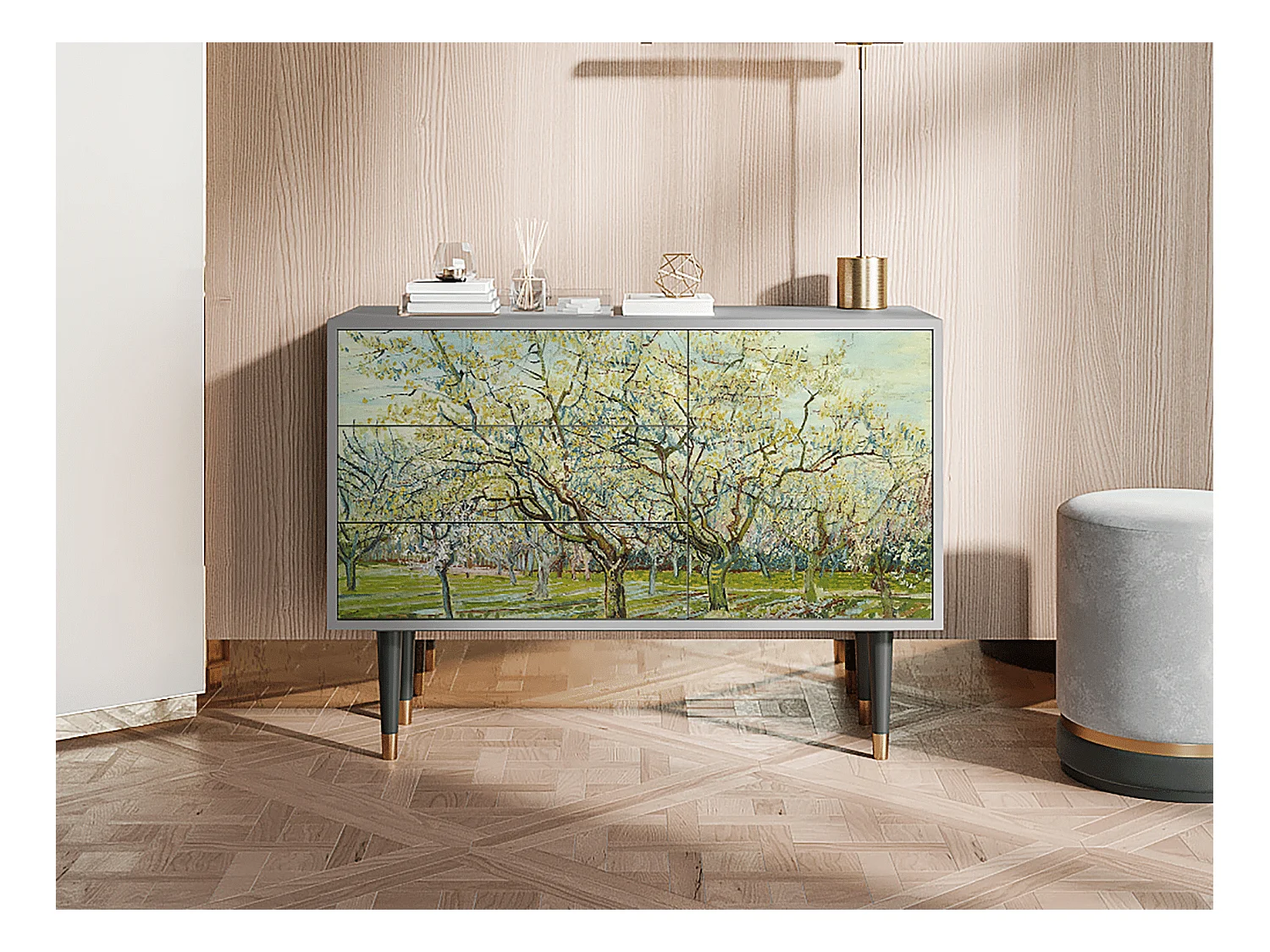 Sideboard - 115х84х41 cm - S3 - The Weiß Orchard, Grau
