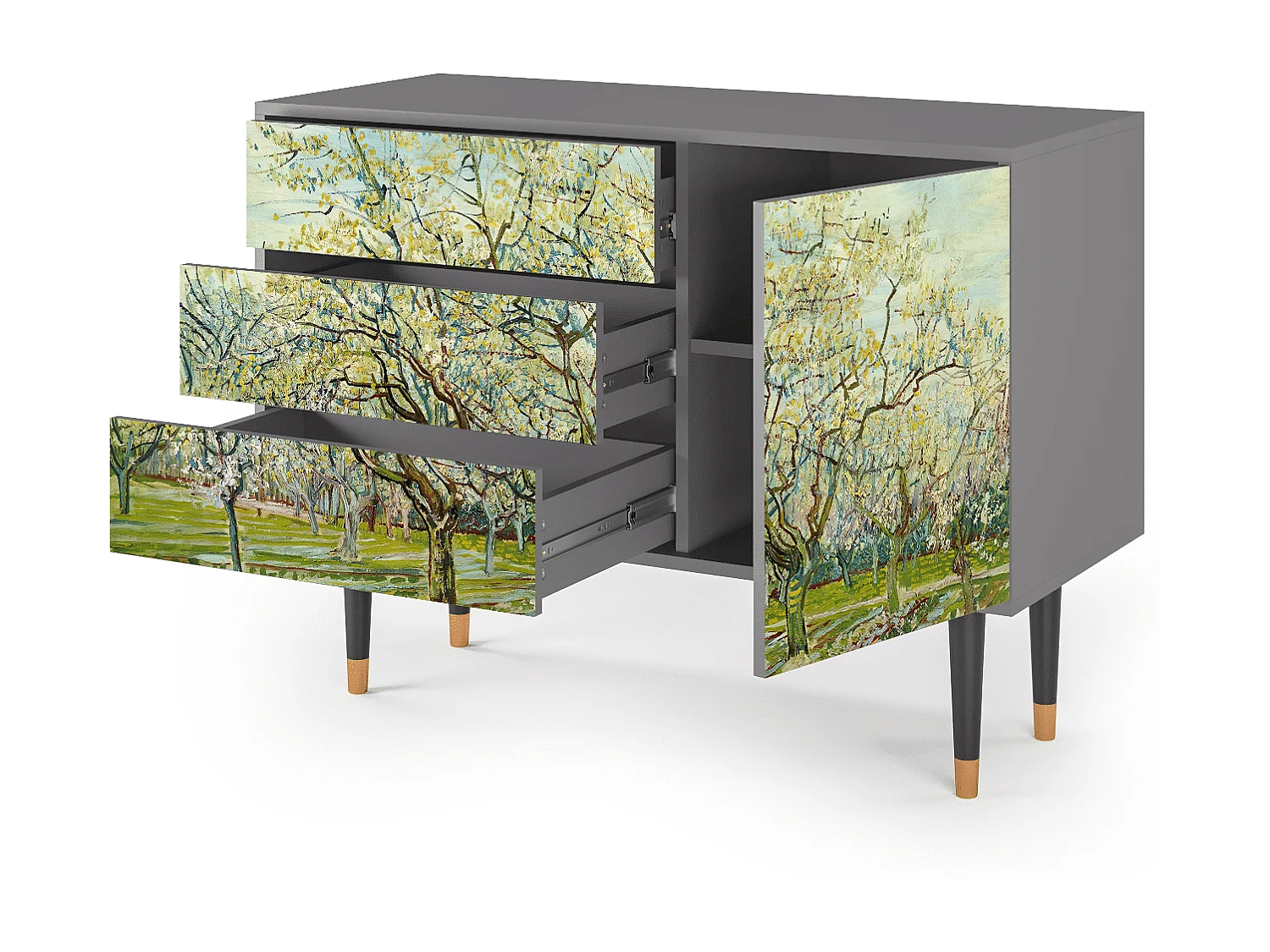 Sideboard - 115х84х41 cm - S3 - The Weiß Orchard, Grau