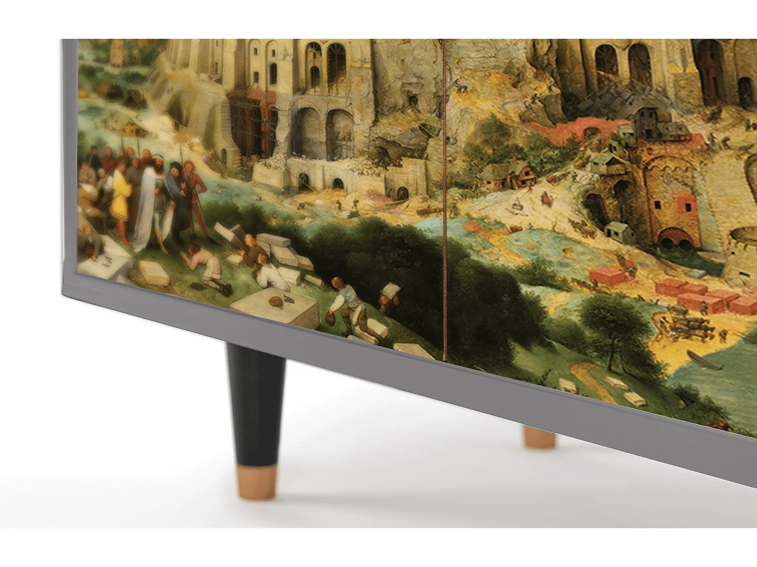 Kredens - 94x96x48 cm - BS3 - Elder The Tower, Szary